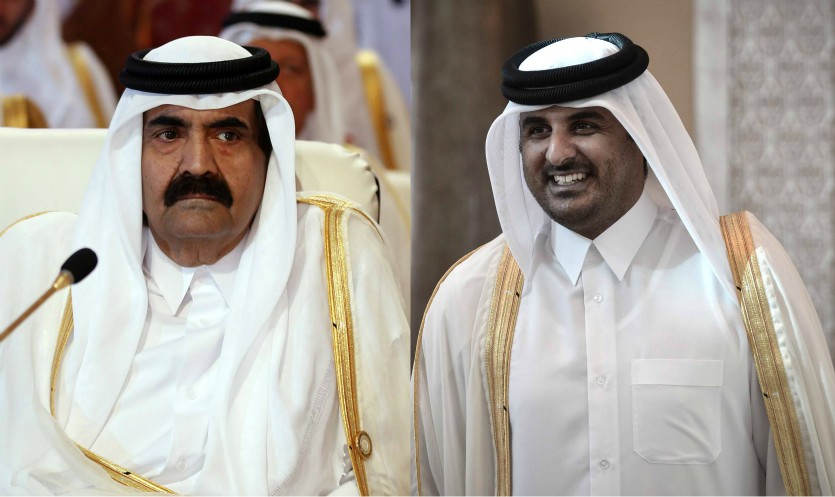 أمير قطر الشيخ تميم بن حمد آل ثاني يسير على ســـــــــــرّ أبيه