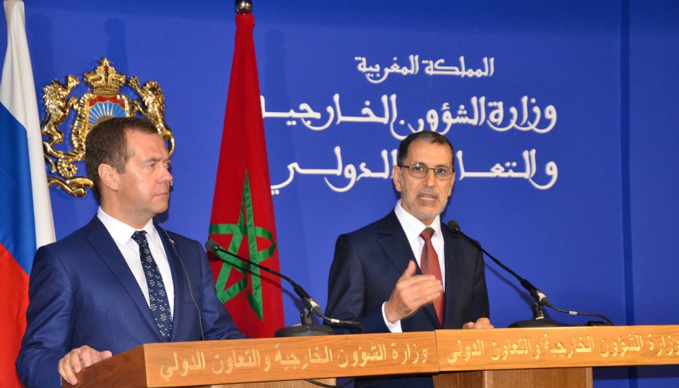 المؤتمر الصحفي المشترك بين رئيس الحكومة والوزير الأول الروسي دميتري ميدفيديف