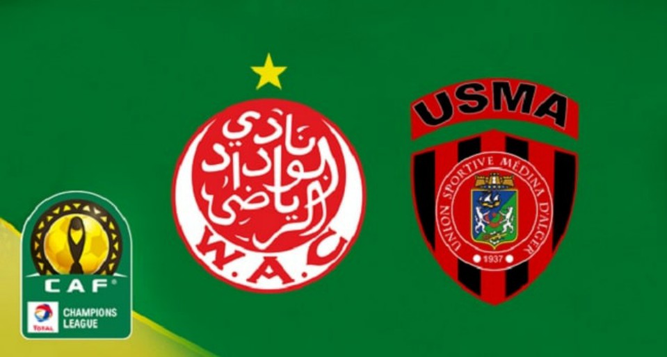 مباراة الوداد البيضاوي واتحاد العاصمة الجزائري بالدار البيضاء