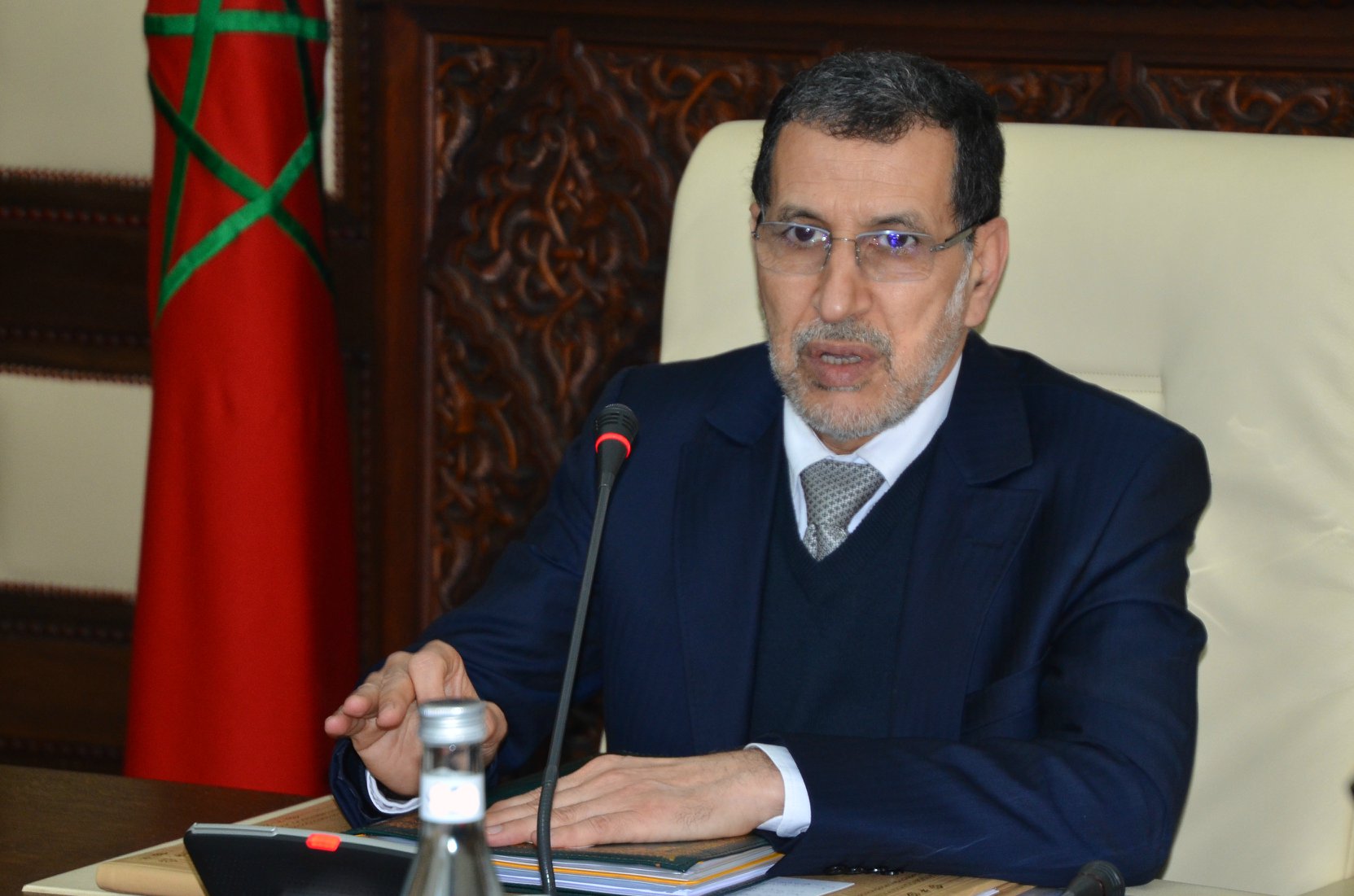 لقاء بين رئيس الحكومة ورئيس المكتب التنفيذي للجمعية المغربية لرؤساء مجالس الجماعات