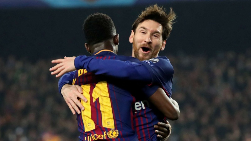 ميسي يقود برشلونة إلى ربع نهائي دوري الأبطال