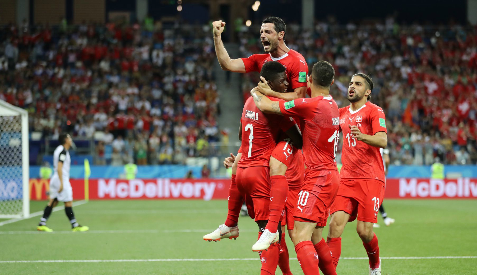 سويسرا تبلغ ثمن نهائي المونديال لتواجه السويد بتعادل مثير مع كوستاريكا