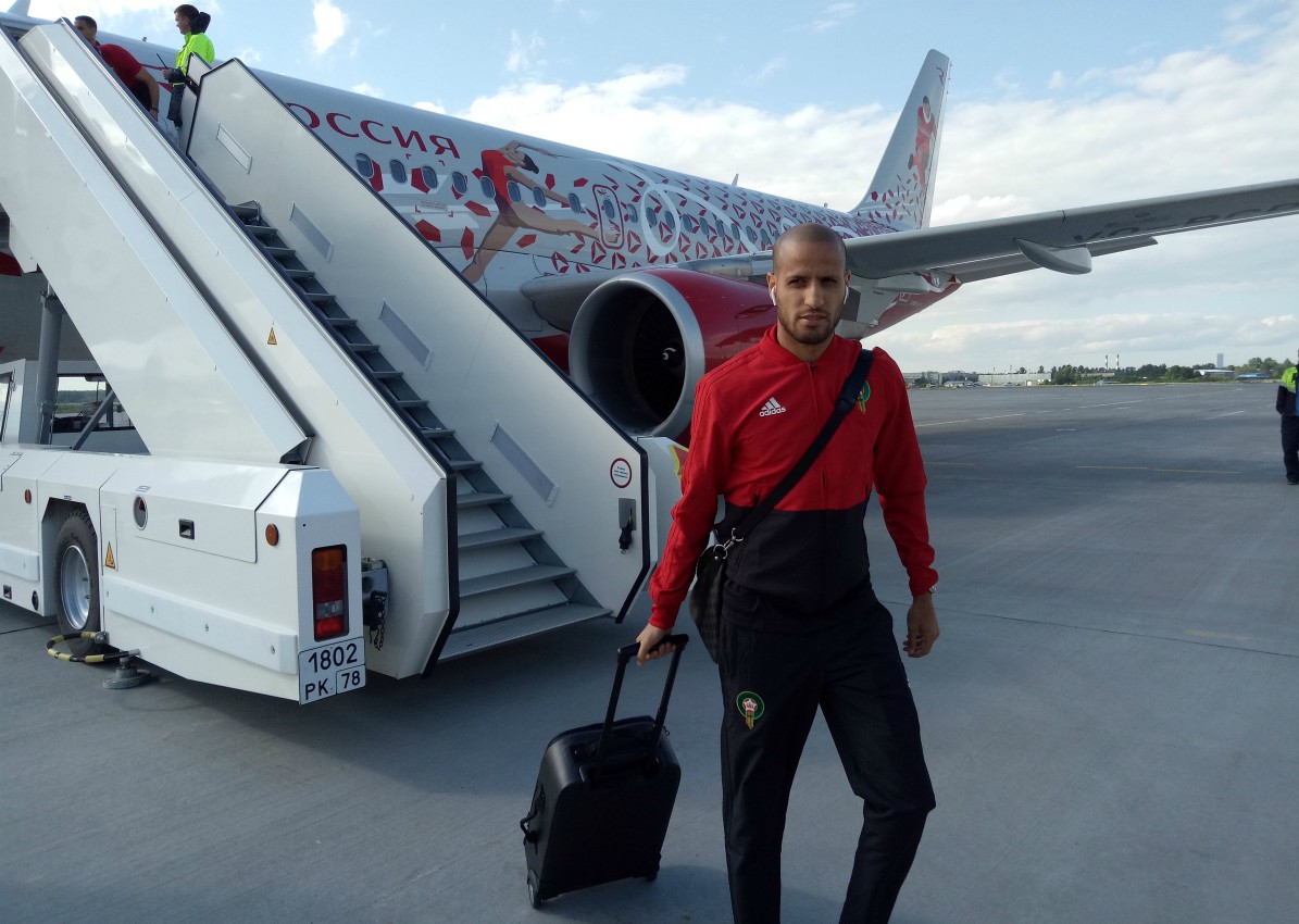 بعثة المنتخب المغربي تصل إلى المغرب بعد نهاية رحلة المونديال