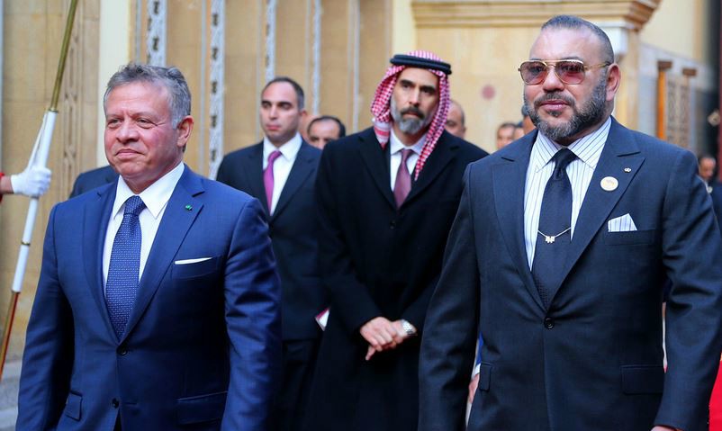 جلالة الملك يهنئ عاهلي المملكة الأردنية الهاشمية بمناسبة ذكرى تولي صاحب الجلالة الملك عبد الله الثاني العرش