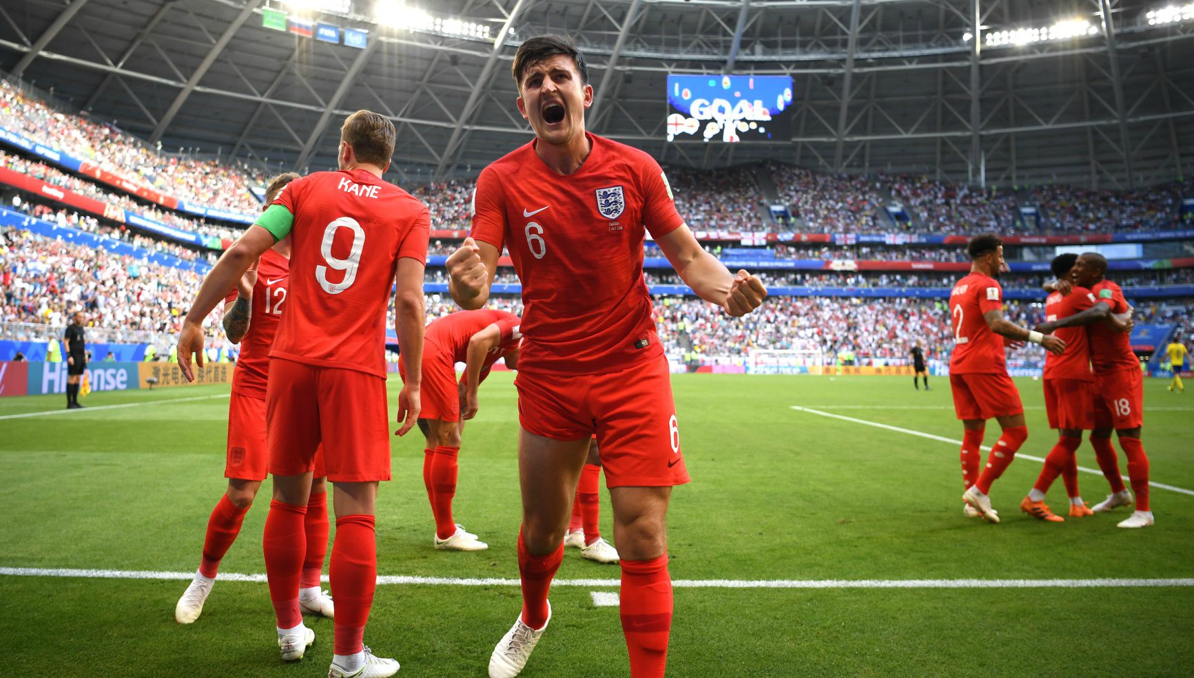  المنتخب الإنجليزي يتغلب على المنتخب السويدي في ربع النهاية