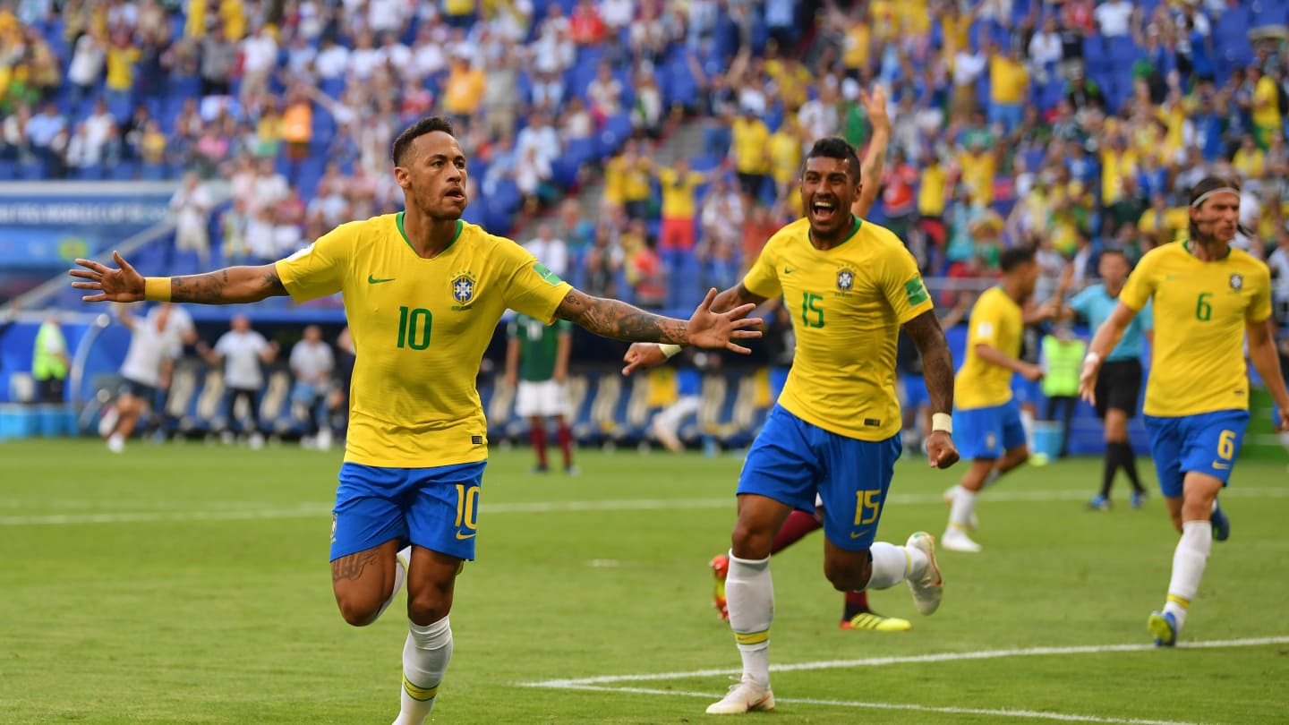 المنتخب البرازيلي يتأهل إلى دور ربع النهاية بعد فوزه على نظيره المكسيكي بهدفين للاشيء