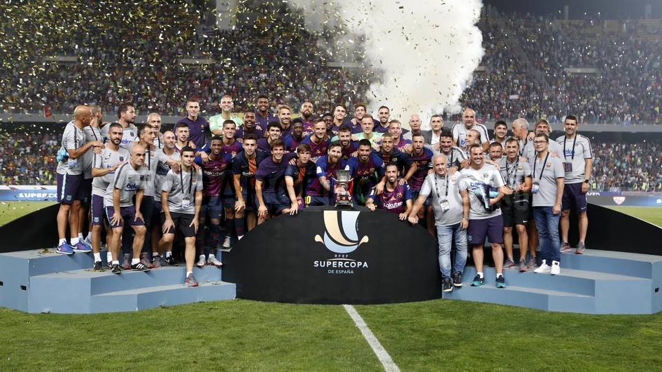 برشلونة يفوز بكأس “السوبر” الاسباني من طنجة