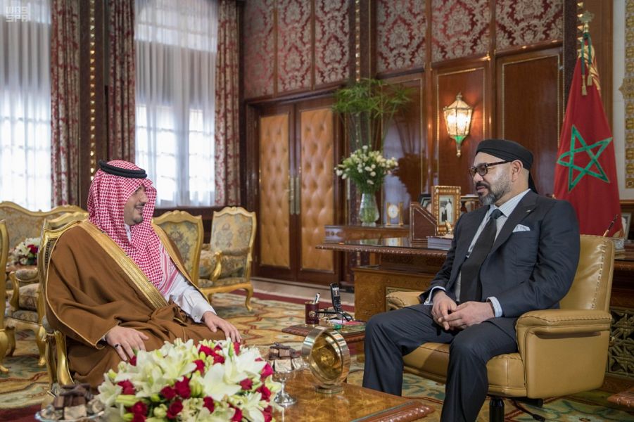 جلالة الملك يستقبل وزير الداخلية السعودي بالرباط