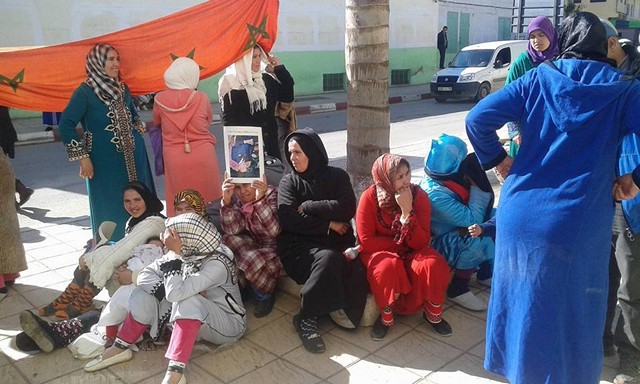 احتجاج ساكنة بونوار بخريبكة