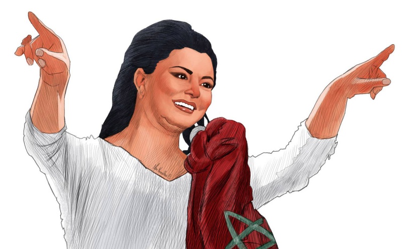 لطيفة رأفت فنانة و رمز من رموز جمال المغرب 