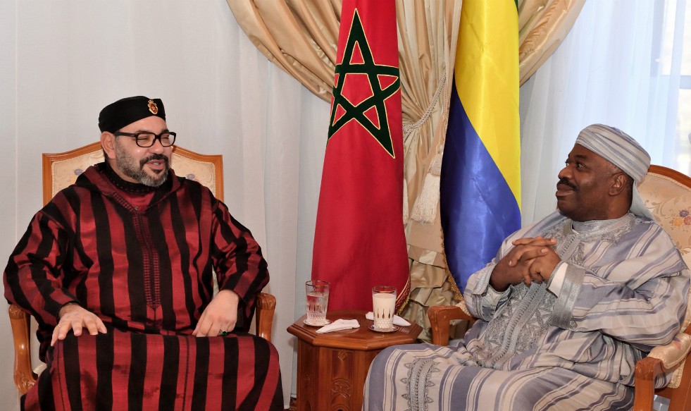 جلالة الملك يزور الرئيس الغابوني السيد علي بونغو أونديمبا بالمستشفى العسكري للرباط