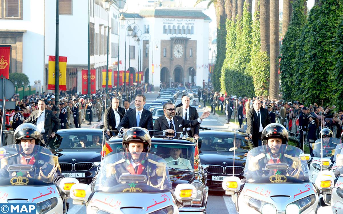العاهل الإسباني الملك ”ضون ” فيليبي السادس والملكة “ضونا” ليتيثيا يحلان بالمغرب