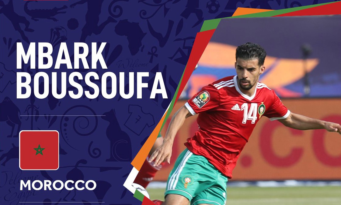مصر 2019 .. الكاف تختار امبارك بوصوفة أحسن لاعب خلال لقاء منتخب المغرب وناميبيا