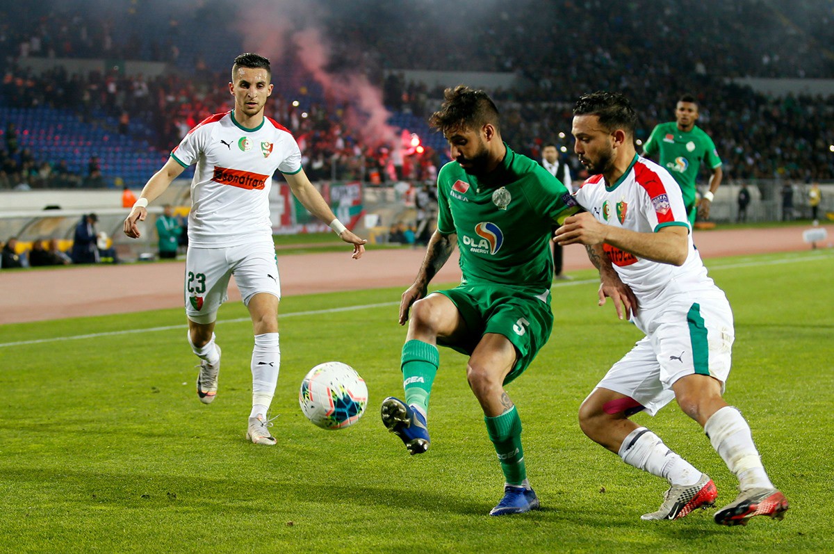 الرجاء البيضاوي في المربع الذهبي رغم الهزيمة أمام مولودية الجزائر (0-1) /(الذهاب:2-1)