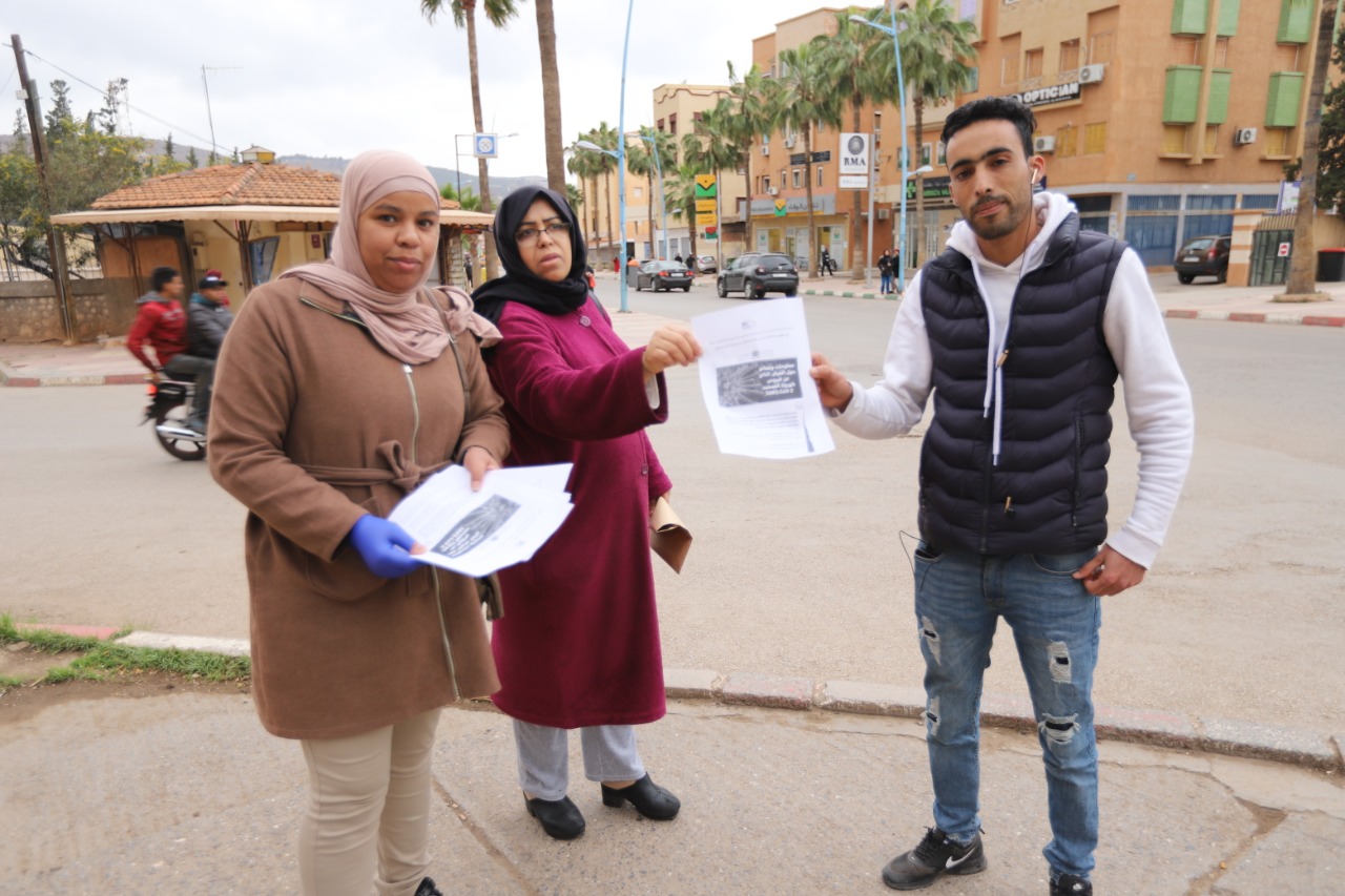 جمعية الحياة لمرضى داء السكري بخنيفرة تنظم تحسيسية حول الوقاية من وباء فيروس كورونا المستجد
