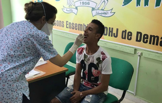 إخضاع لاعبي اشبال ازمور للتحاليل المخبرية الخاصة بفيروس (كوفيد -19)