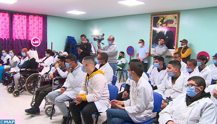 وجدة .. تحسيس الأطفال ذوي الاحتياجات الخاصة بالسلامة الطرقية