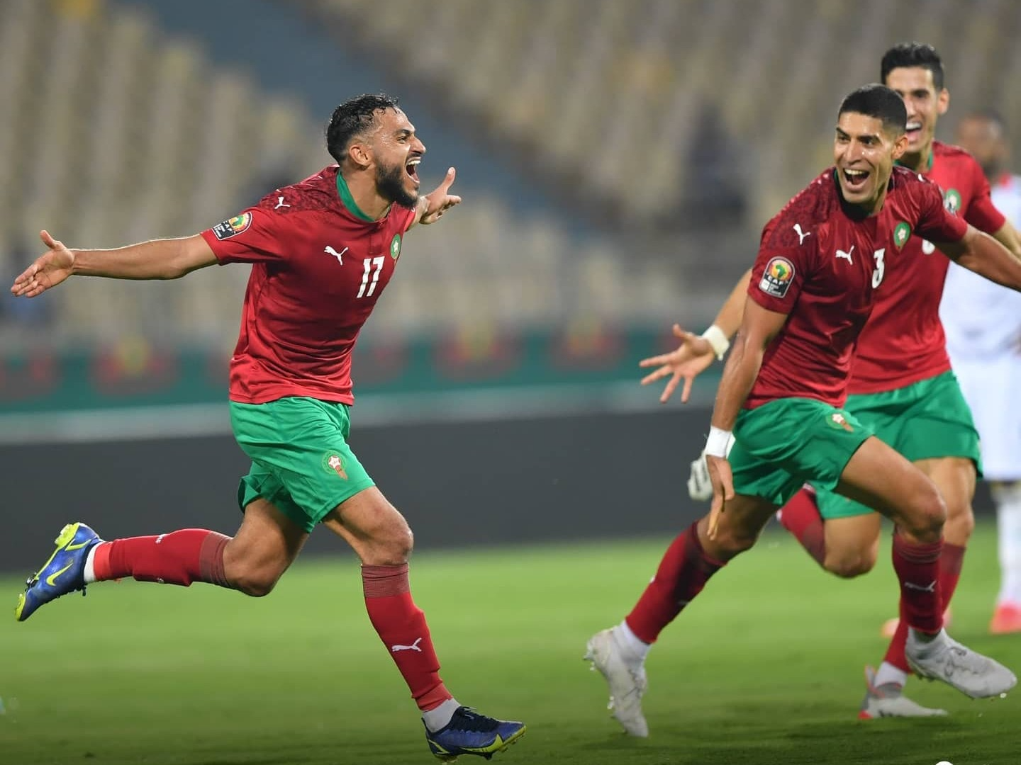 كأس افريقيا للأمم ( الكاميرون 2021 ) -المجموعة الثالثة ( الجولة الأولى) .. المنتخب المغربي يفوز على نظيره الغاني ( 1- 0)