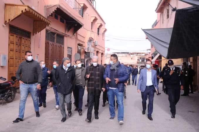 والي جهة مراكش-آسفي يطلع على تقدم أوراش البرامج التنموية بالمدينة العتيقة