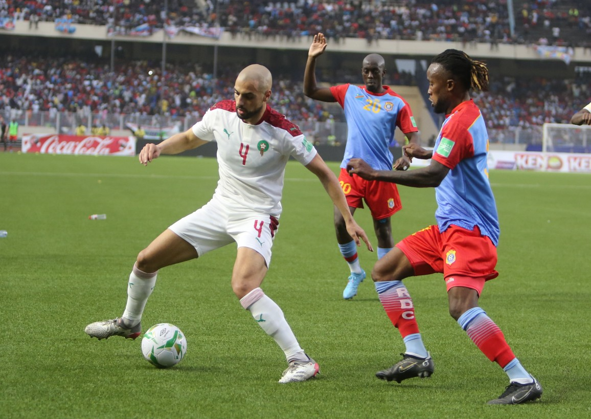 مونديال قطر 2022 – ذهاب الدور الحاسم .. المنتخب الوطني المغربي يتنزع تعادلا ثمينا (1-1 )من مضيفه منتخب الكونغو الديموقراطية