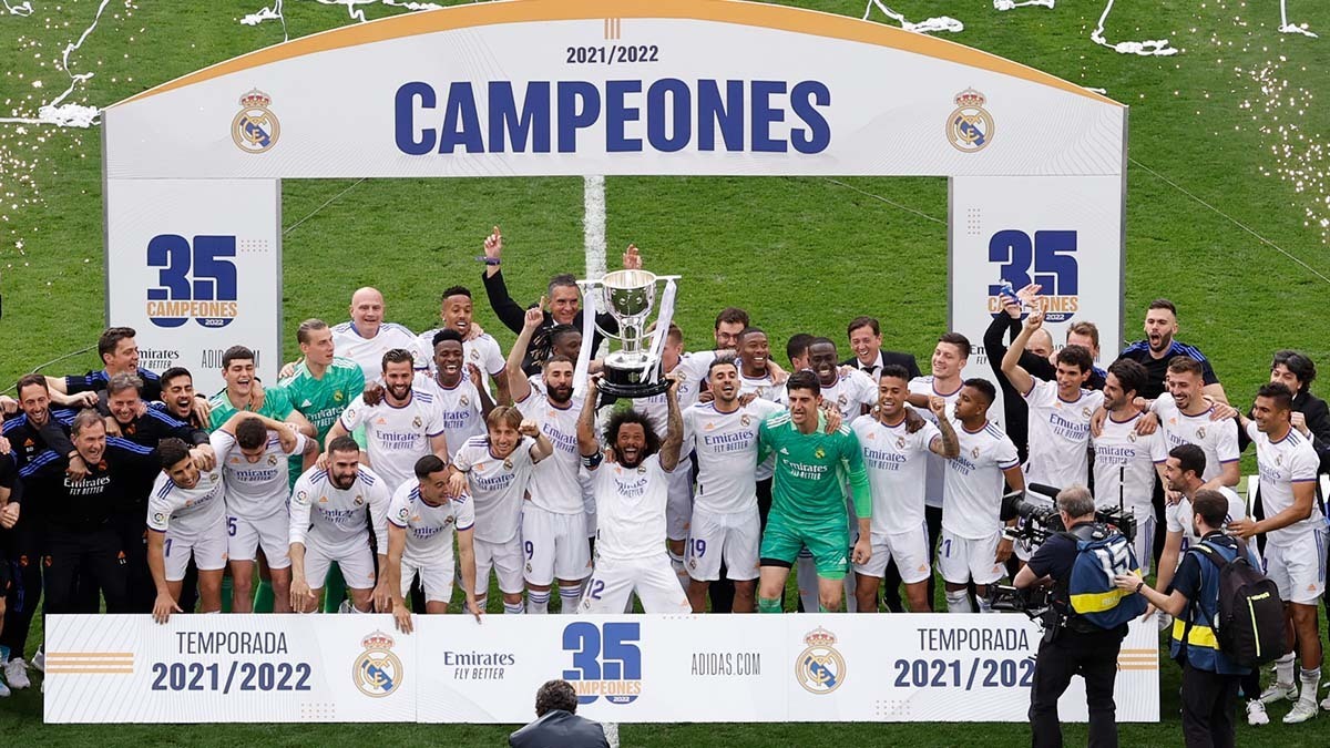 بطولة إسبانيا .. ريال مدريد يتوج بلقبه الخامس والثلاثين