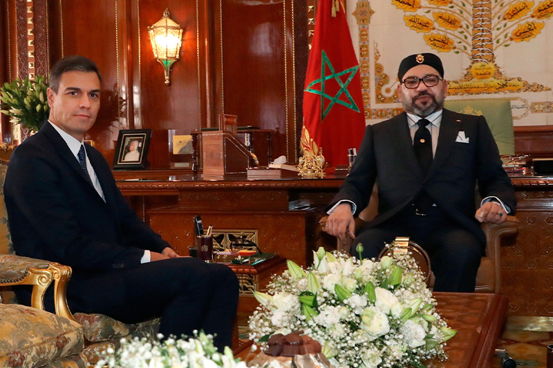 ” مأدبة إفطار ” تجمع جلالة الملك وبيدرو سانشيز في الرباط