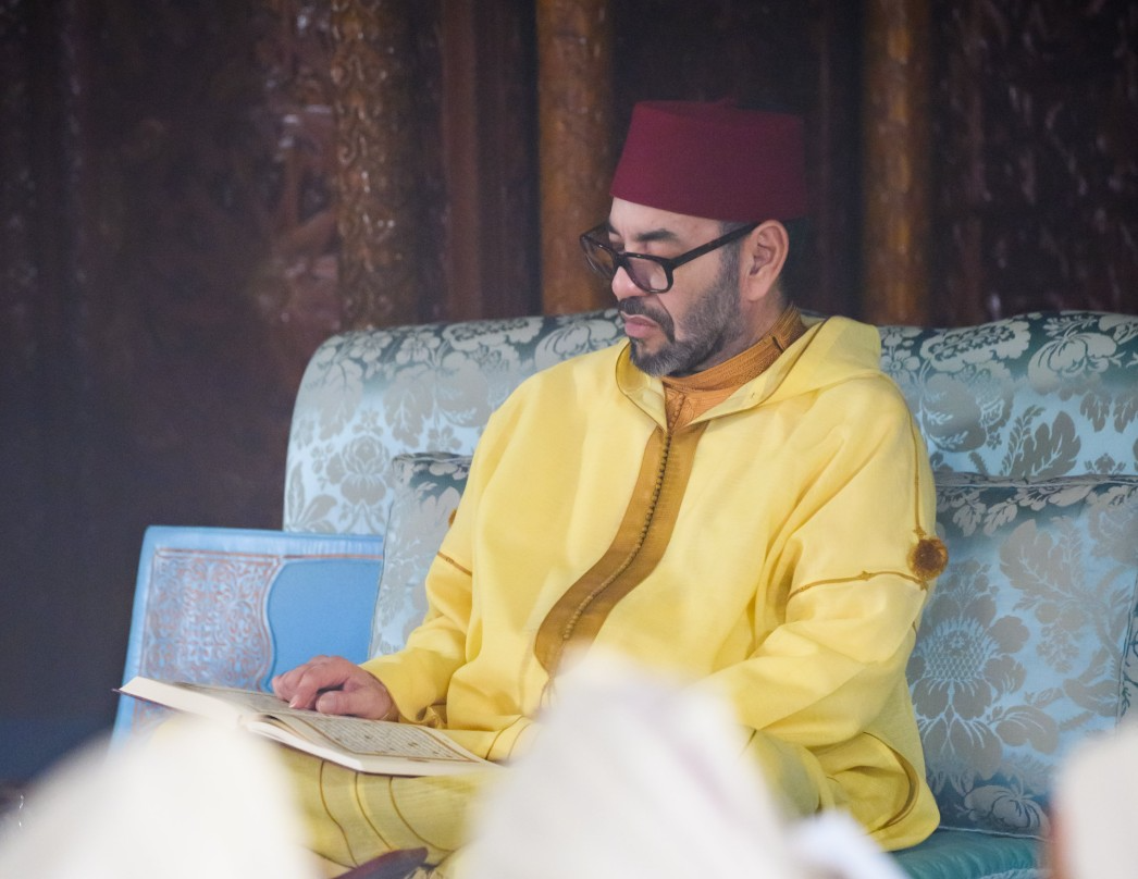 أمير المؤمنين يترأس حفلا دينيا إحياء للذكرى الرابعة والعشرين لوفاة جلالة المغفور له الملك الحسن الثاني