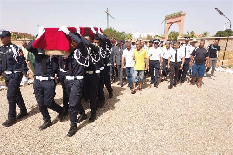 جنازة رسمية لشرطي في الفقيه بن صالح