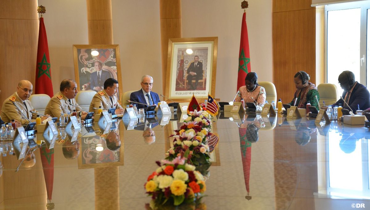 السيد لوديي يستقبل بالرباط وزيرة الدفاع الوطني الليبيرية