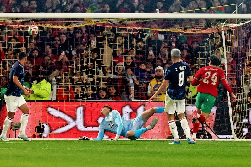 مباراة ودية .. المنتخب الوطني المغربي يتفوق على نظيره من البارغواي ( 2-1)